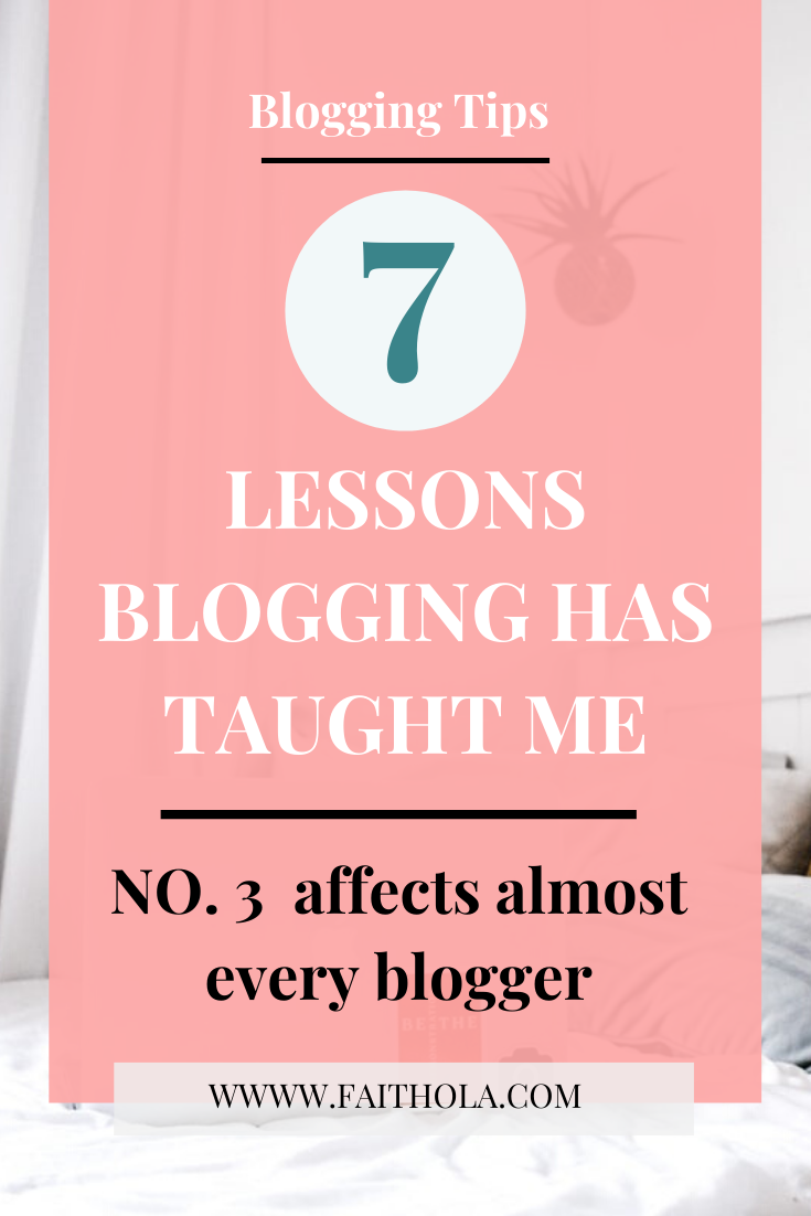 7 lessons blogging has taught me