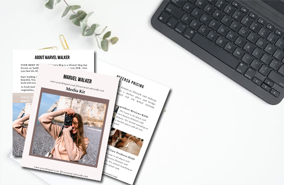 How to create media kit for bloggers