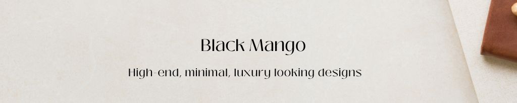 Black Mango Elegant aesthetic font inn Canva