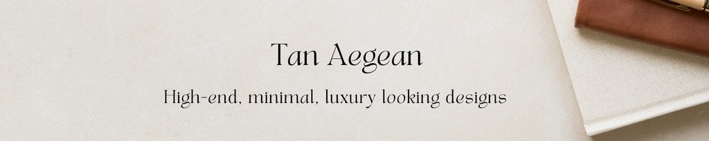 Tan Aegean elegant font on Canva