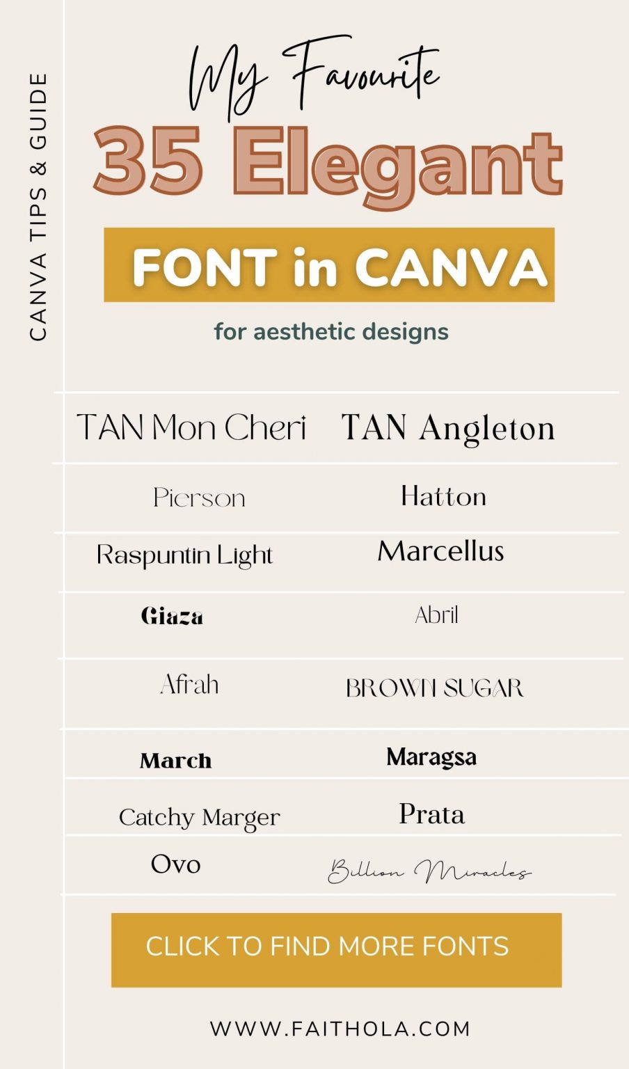 35 Best Elegant Aesthetic Fonts On Canva For Eye Catchy Designs 3603