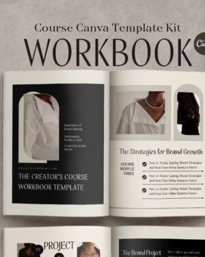 Ecourse Workbook Canva Template - Savvy