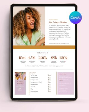 Influencer Media kit pdf