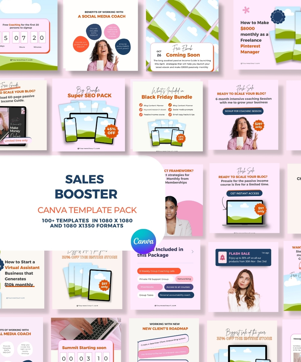 Sales Booster Canva Templates