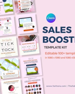 sales booster canva templates - product mockuo