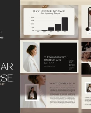 Webinar and Course Slide Deck Canva Template - Savvy