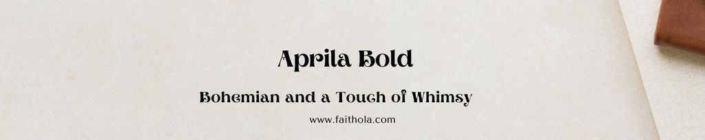 Aprila Bold Best Boho fonts on canva