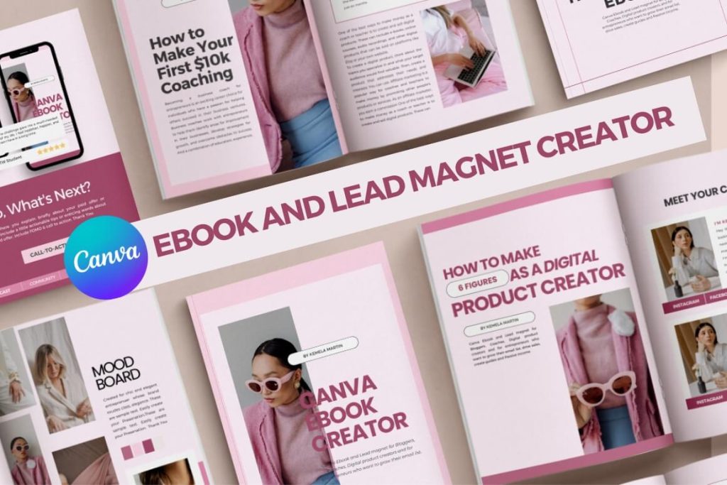 Ladyboss Lead magnet Ebook template Canva -cover