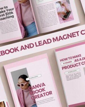 Ladyboss Lead magnet Ebook template Canva -cover