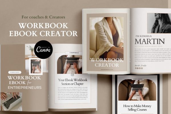 35 pages Workbook-Ebook Template Canva