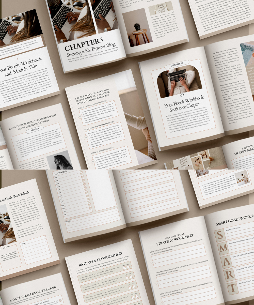 ebook workbook canva templates for bloggers coaches and creators