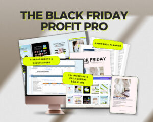 Black Friday Planner and Profits manager