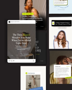 content posts Instagram Canva templates includes Carouses, list, and checklist kind of posts