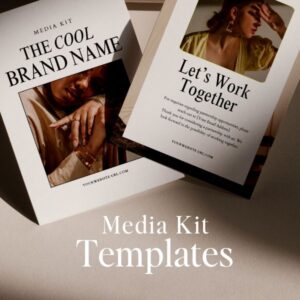 emily media kit Canva templates by Faith Ola